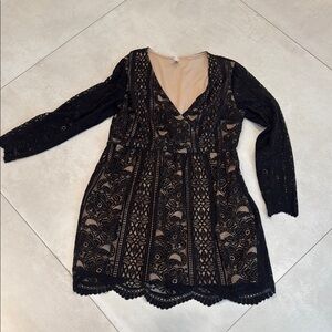 Xhilaration Black Lace Dress